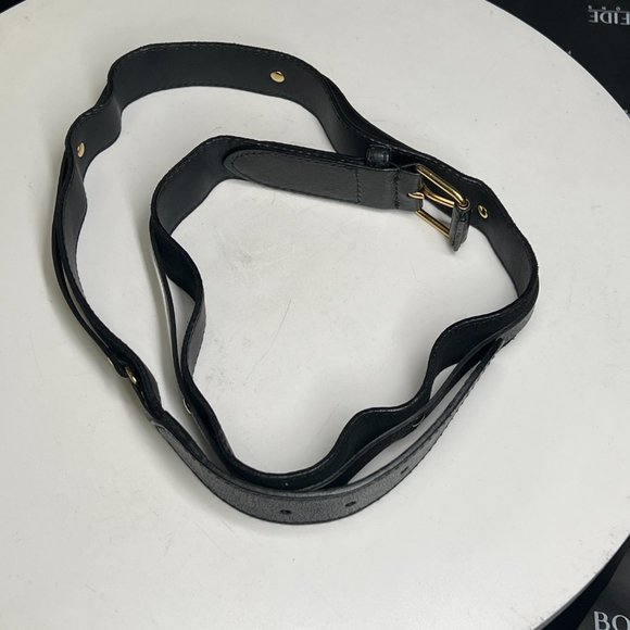 BALENCIAGA BLACK CLASSIC BELT | WOMENS SIZE 90CM - Picture 4 of 4